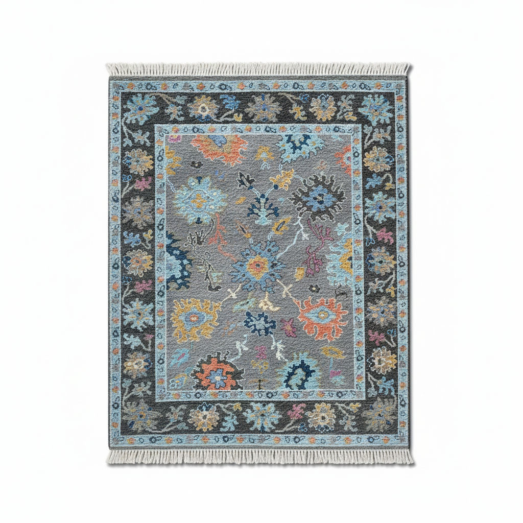ANELORIA - Hand Knotted Oushak Carpet